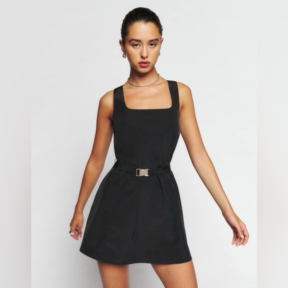 Reformation Black Mariella Mini Dress Size Small